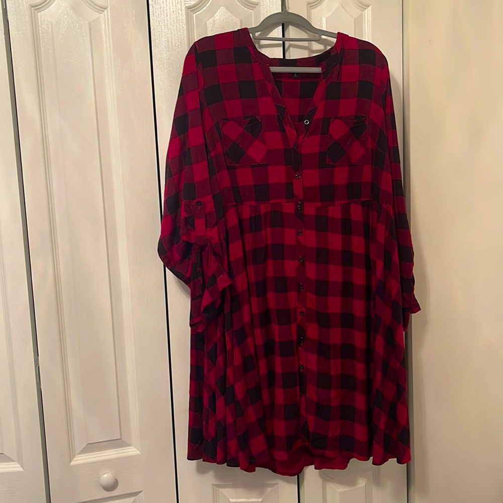 Torrid plaid dress size 2